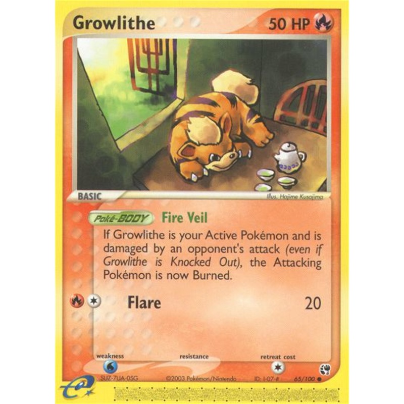 Growlithe (65/100) [EX: Sandstorm]