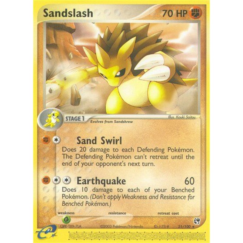 Sandslash (21/100) [EX: Sandstorm]