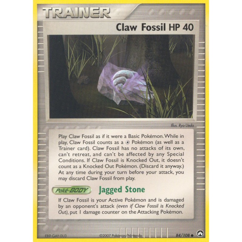 Claw Fossil (84/108) [EX: Power Keepers]