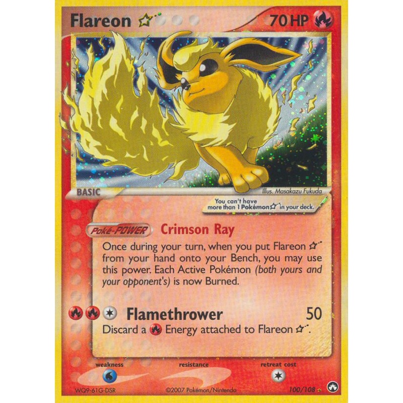 Flareon Star (100/108) [EX: Power Keepers]