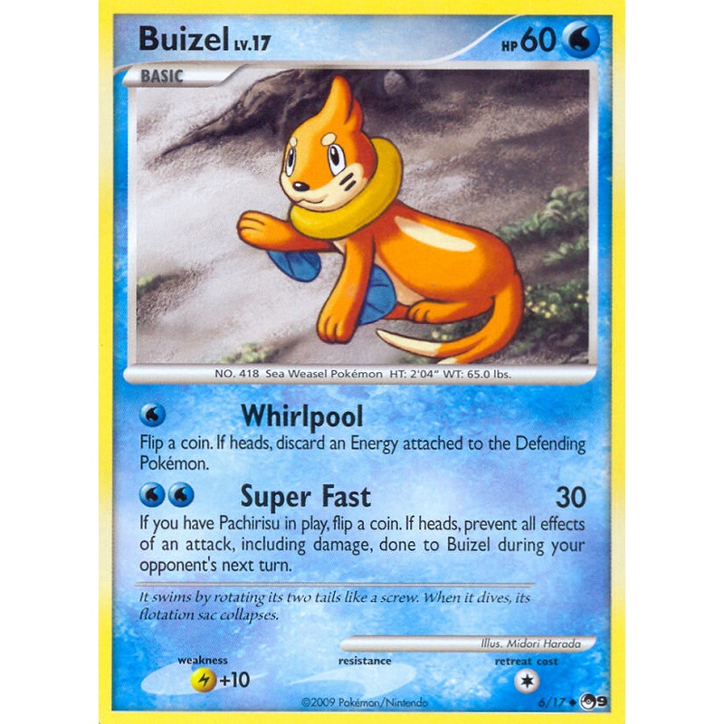 Buizel (6/17) [POP Series 9]