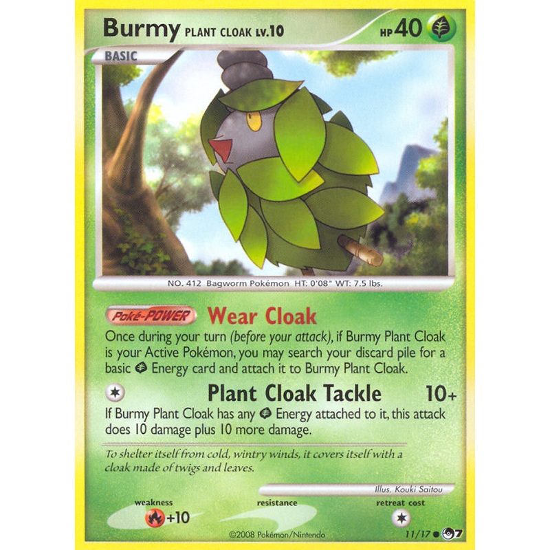 Burmy Plant Cloak (11/17) [POP Series 7]