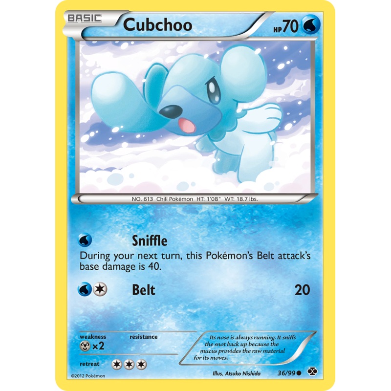 Cubchoo (36/99) [Black & White: Next Destinies]