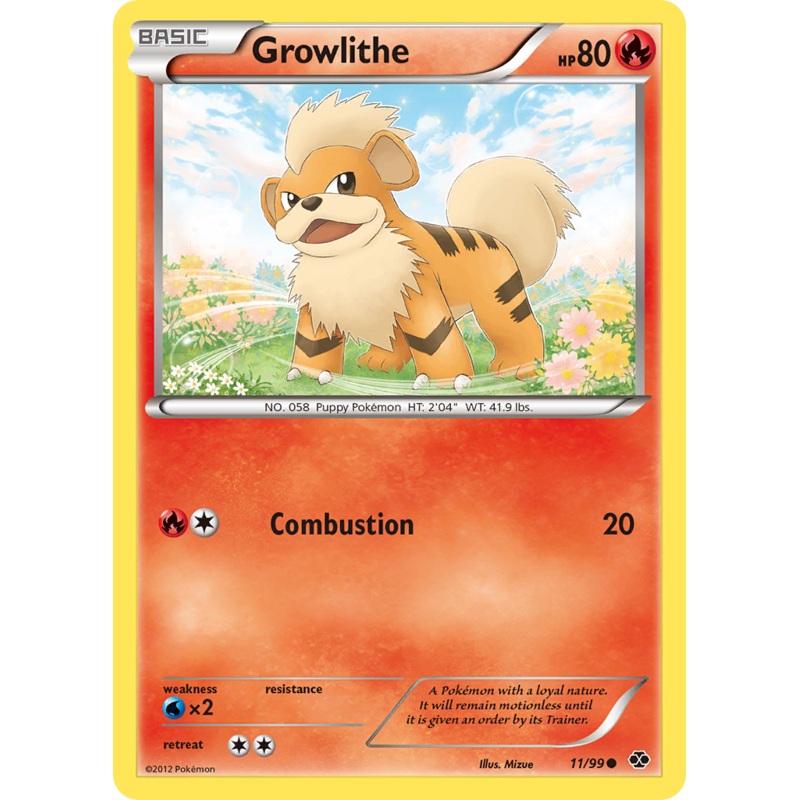 Growlithe (11/99) [Black & White: Next Destinies]