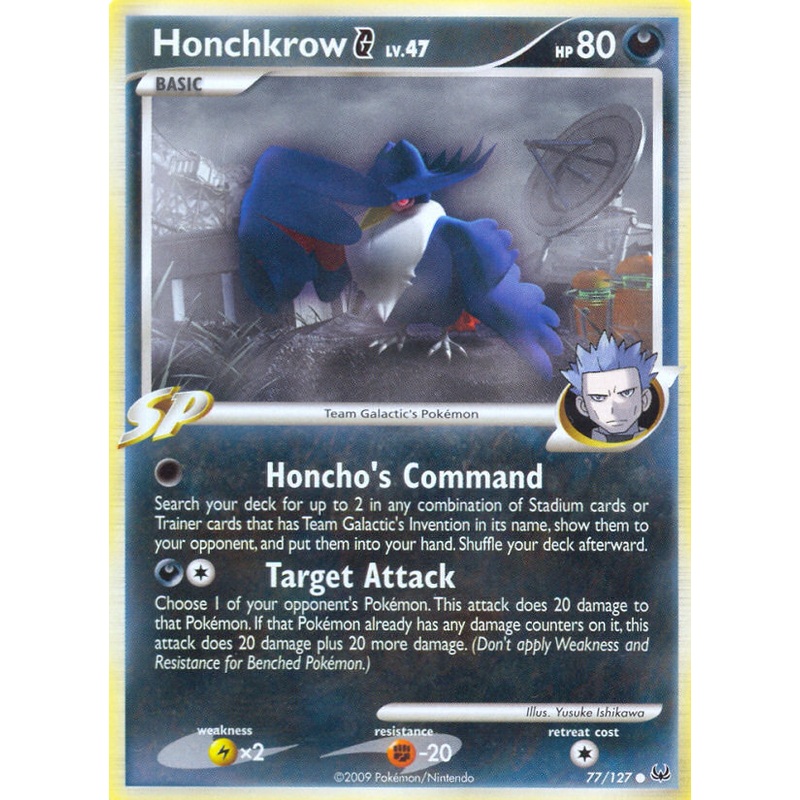Honchkrow G (77/127) [Platinum: Base Set]
