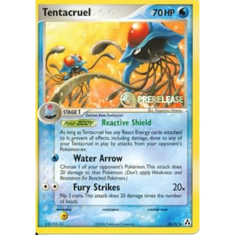 Tentacruel (45/92) (Prerelease Promo) [Nintendo: Black Star Promos]