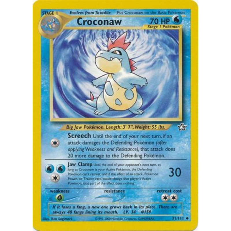 Croconaw (31/111) [Neo Genesis Unlimited]