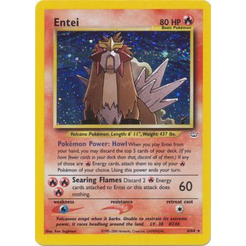 Entei (6/64) [Neo Revelation Unlimited]