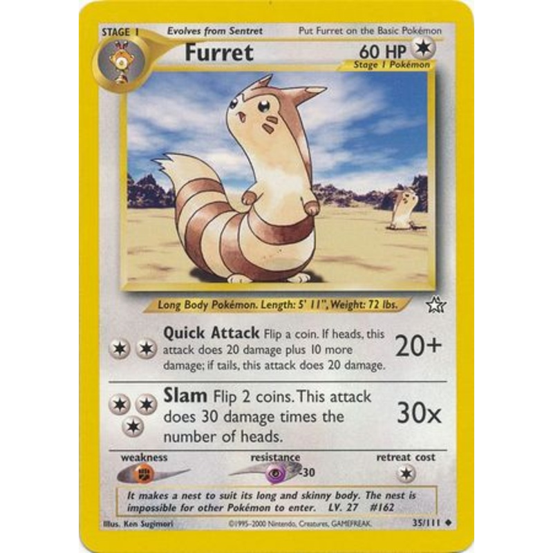 Furret (35/111) [Neo Genesis Unlimited]