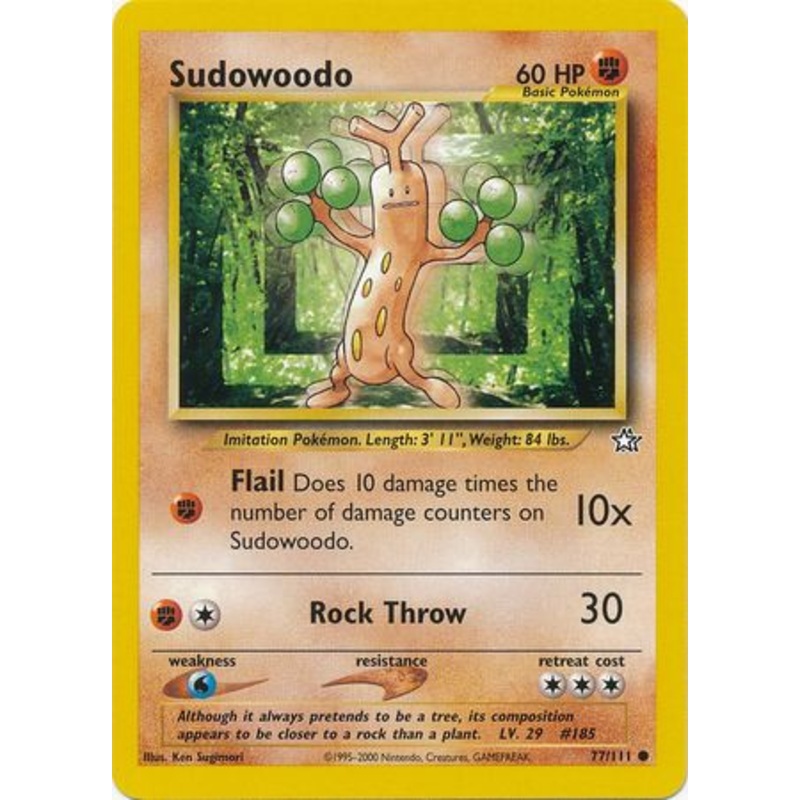 Sudowoodo (77/111) [Neo Genesis Unlimited]