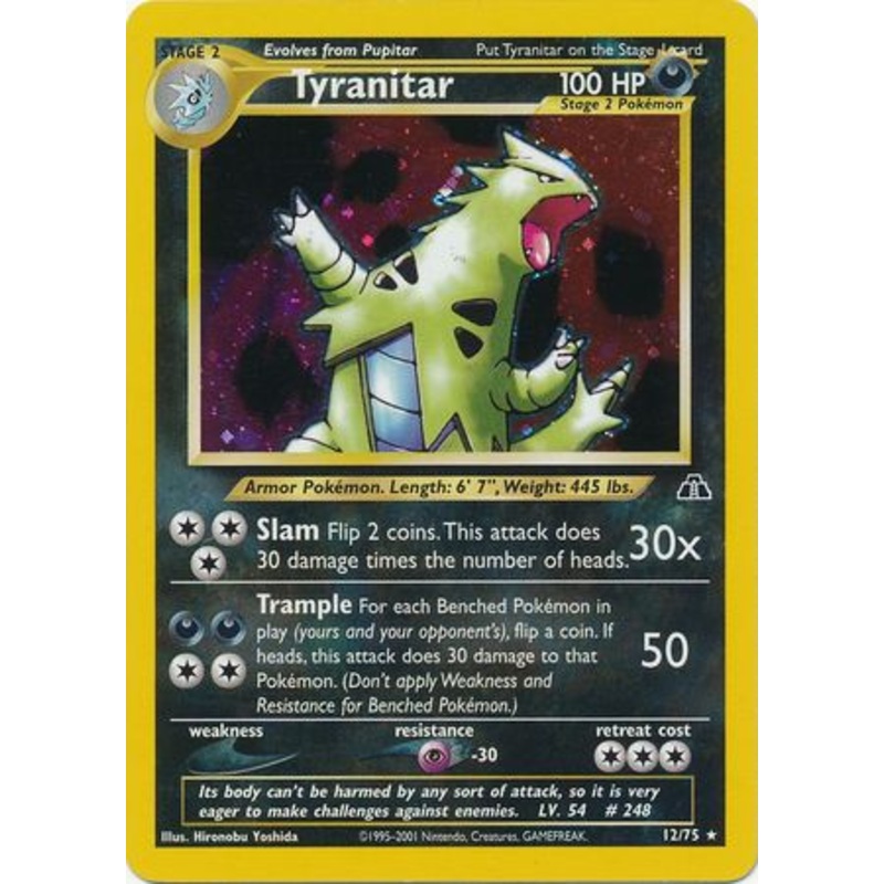 Tyranitar (12/75) [Neo Discovery Unlimited]