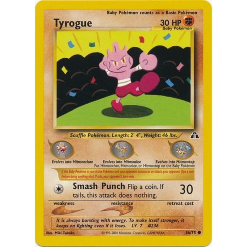 Tyrogue (66/75) [Neo Discovery Unlimited]