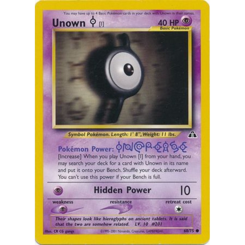 Unown [I] (68/75) [Neo Discovery Unlimited]