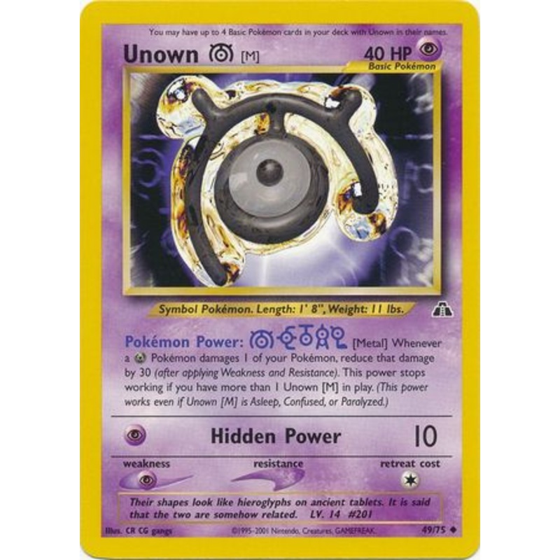 Unown [M] (49/75) [Neo Discovery Unlimited]