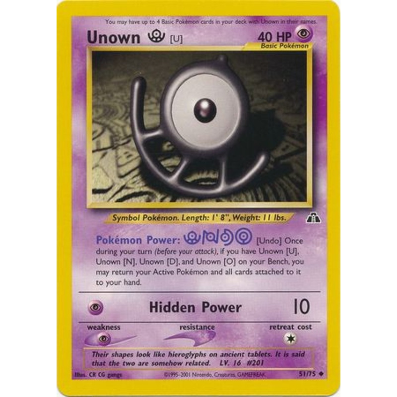 Unown [U] (51/75) [Neo Discovery Unlimited]
