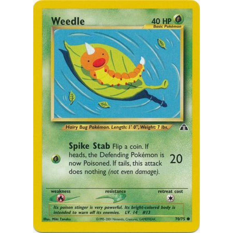 Weedle (70/75) [Neo Discovery Unlimited]