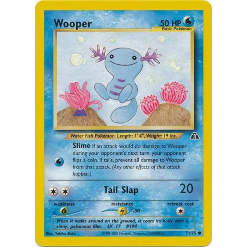 Wooper (71/75) [Neo Discovery Unlimited]