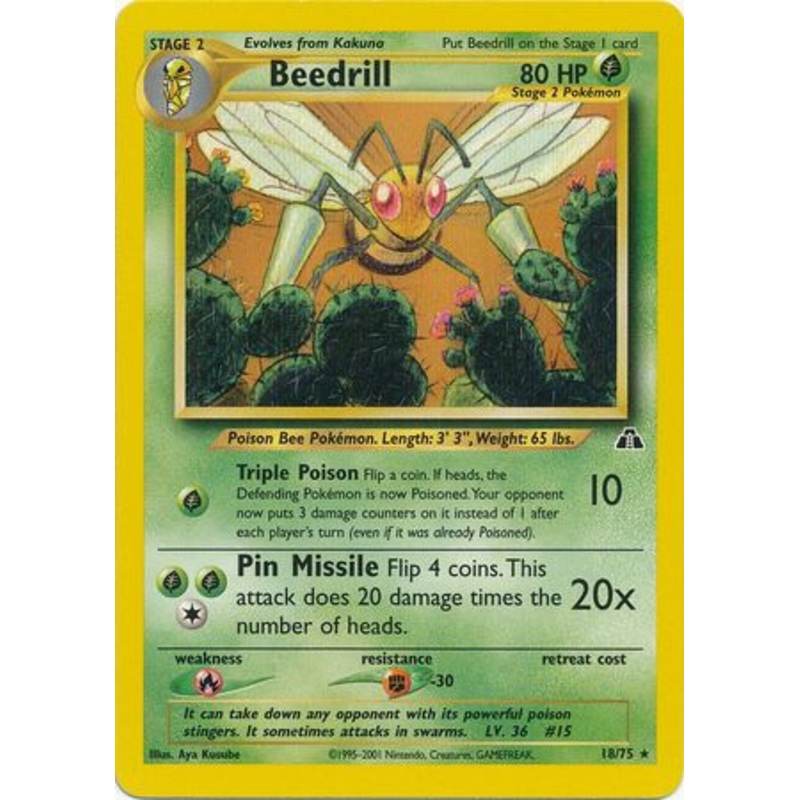 Beedrill (18/75) [Neo Discovery Unlimited]