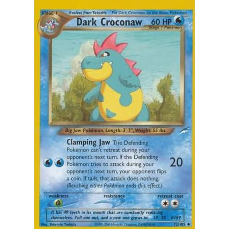 Dark Croconaw (32/105) [Neo Destiny Unlimited]