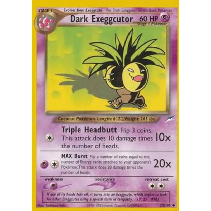 Dark Exeggutor (33/105) [Neo Destiny Unlimited]