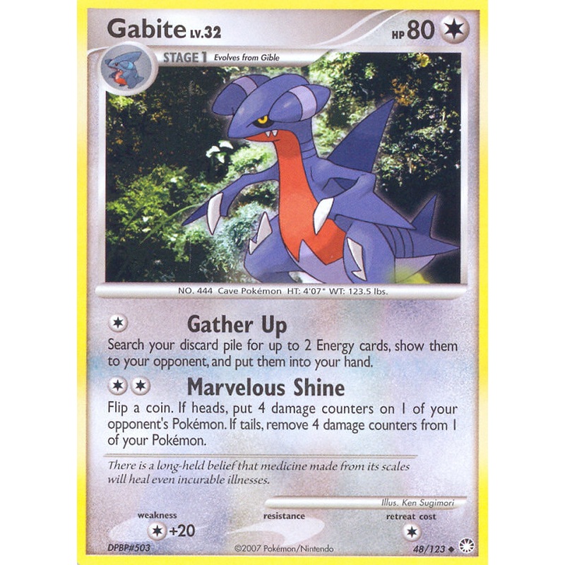 Gabite (48/123) [Diamond & Pearl: Mysterious Treasures]