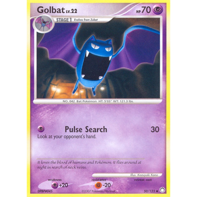 Golbat (50/123) [Diamond & Pearl: Mysterious Treasures]