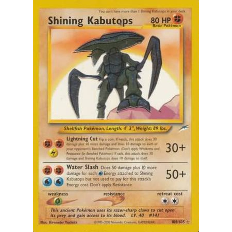 Shining Kabutops (108/105) [Neo Destiny Unlimited]