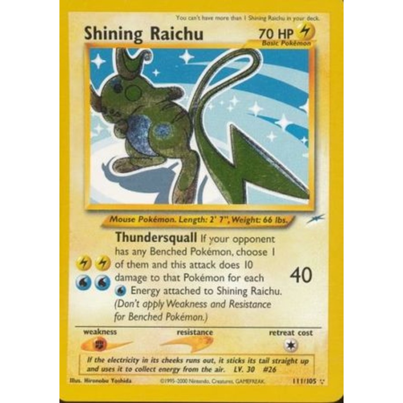 Shining Raichu (111/105) [Neo Destiny Unlimited]