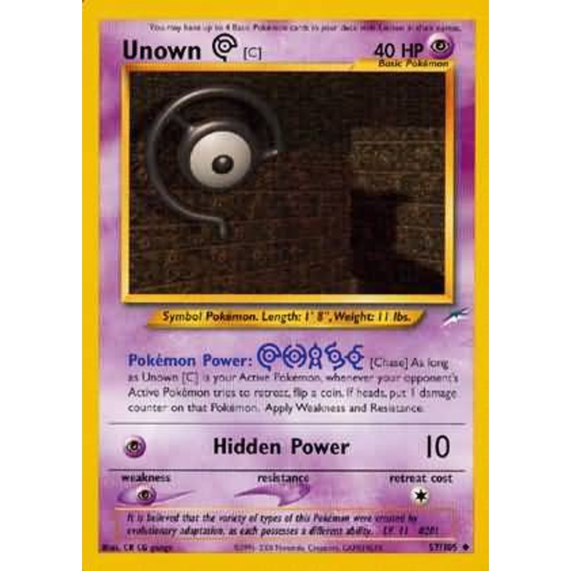 Unown [C] (57/105) [Neo Destiny Unlimited]