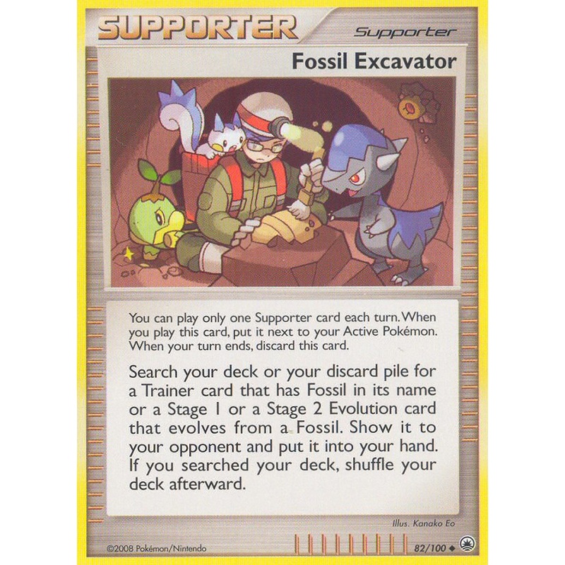 Fossil Excavator (82/100) [Diamond & Pearl: Majestic Dawn]
