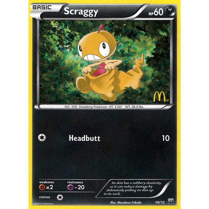 Scraggy (10/12) [McDonald's Promos: 2012 Collection]