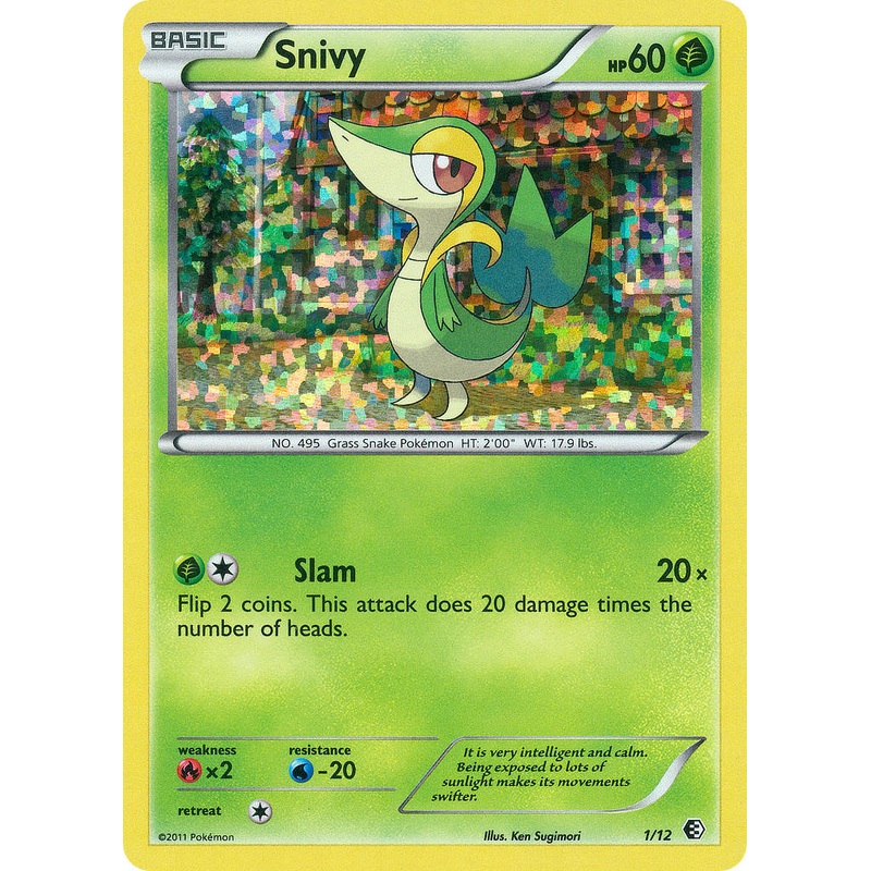 Snivy (1/12) [McDonald's Promos: 2011 Collection]