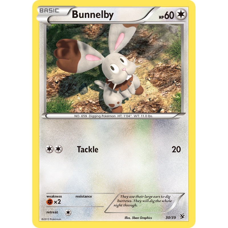 Bunnelby (30/39) [XY: Kalos Starter Set]