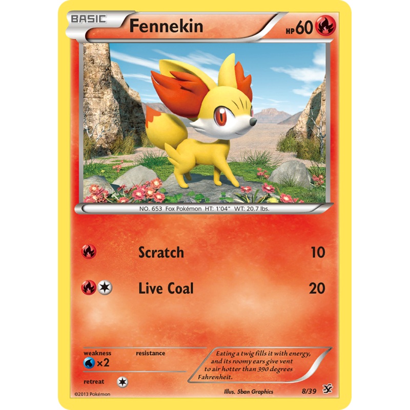 Fennekin (8/39) [XY: Kalos Starter Set]