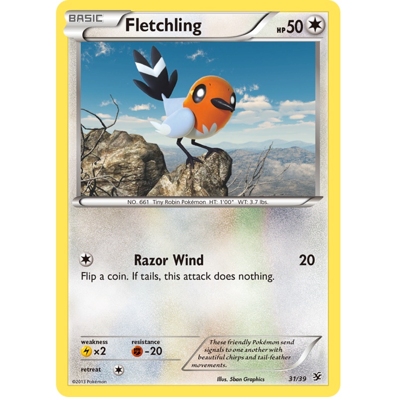 Fletchling (31/39) [XY: Kalos Starter Set]