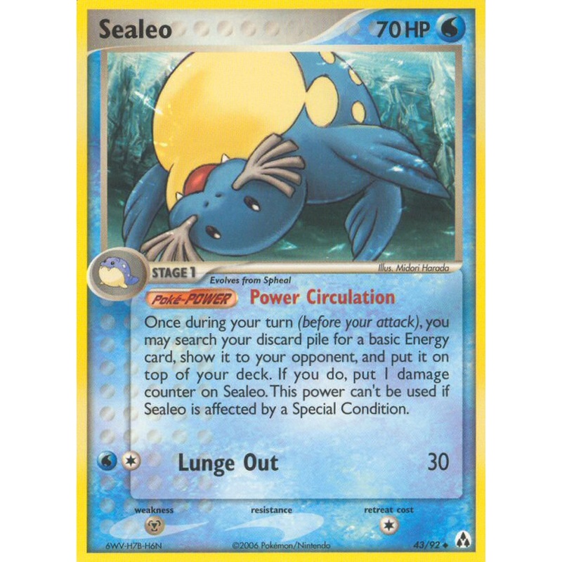 Sealeo (43/92) [EX: Legend Maker]