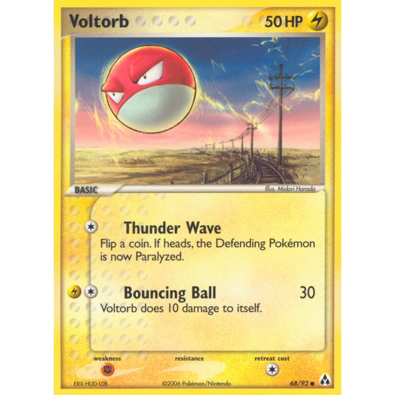 Voltorb (68/92) [EX: Legend Maker]