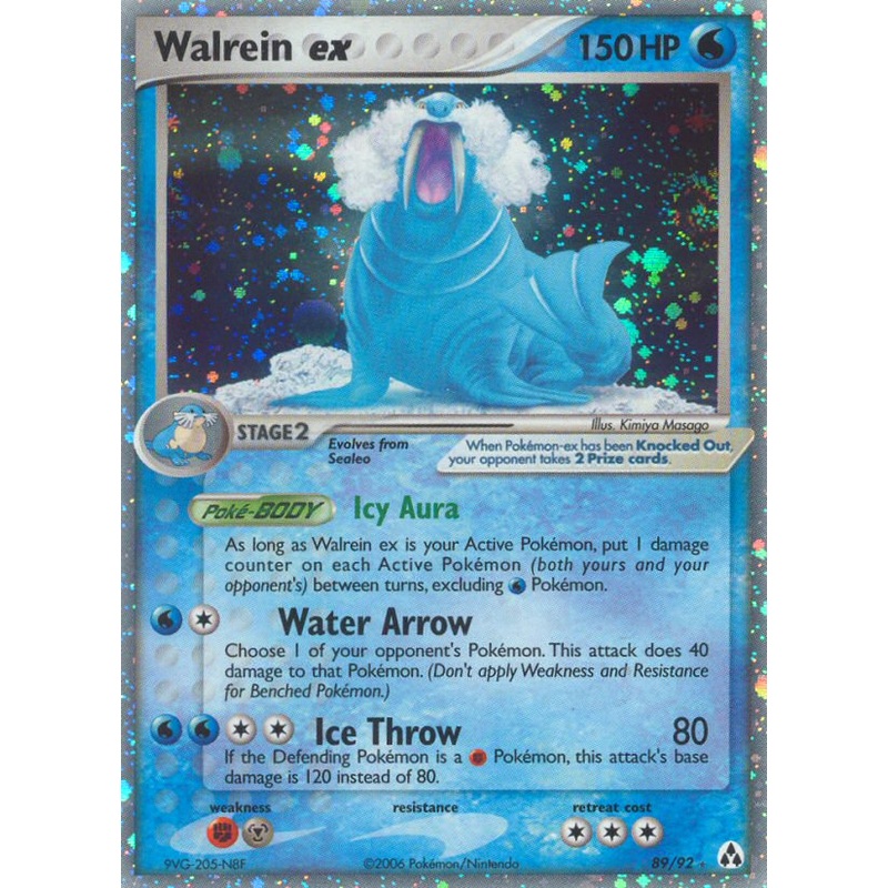 Walrein ex (89/92) [EX: Legend Maker]