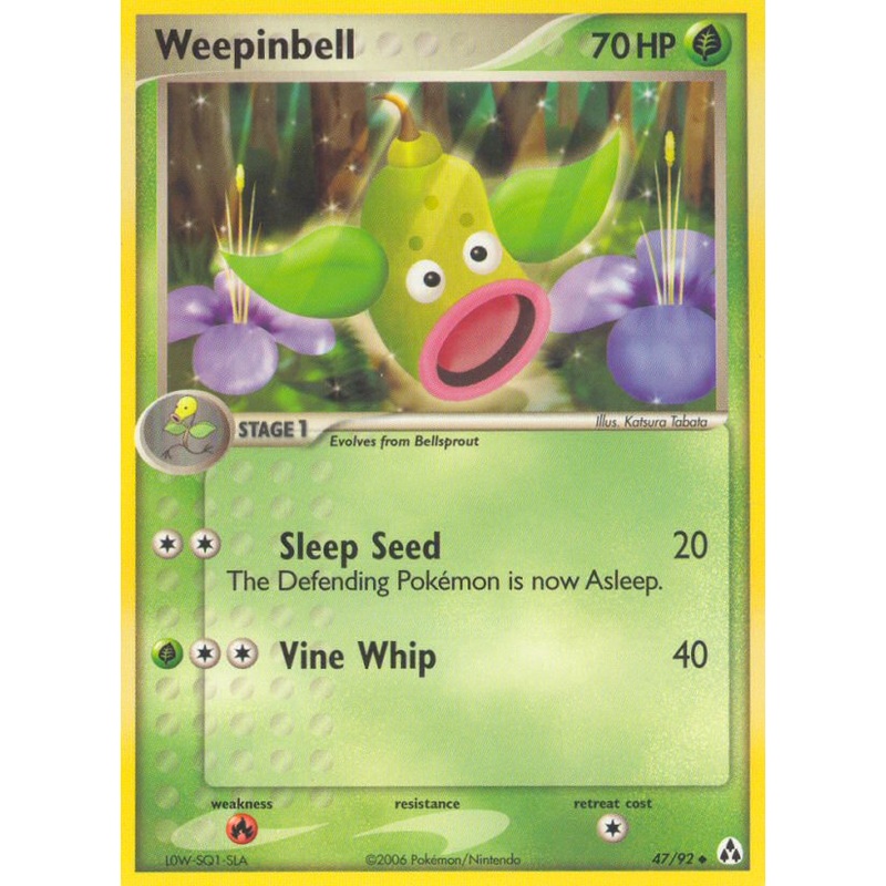 Weepinbell (47/92) [EX: Legend Maker]