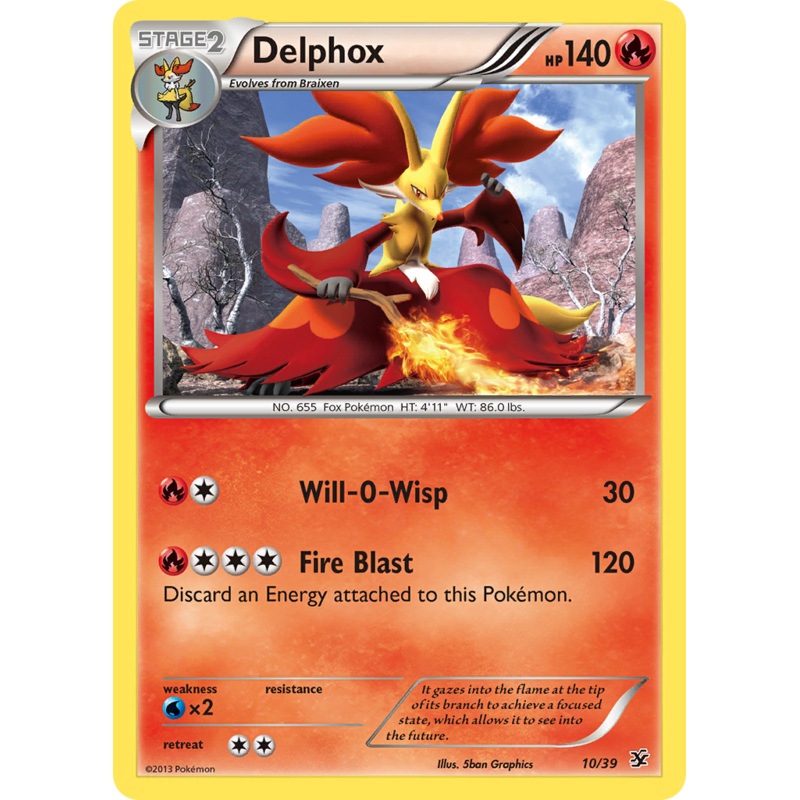 Delphox (10/39) [XY: Kalos Starter Set]