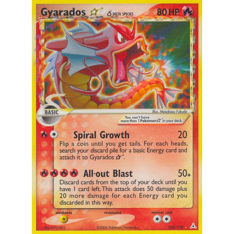 Gyarados Star (102/110) (Delta Species) [EX: Holon Phantoms]