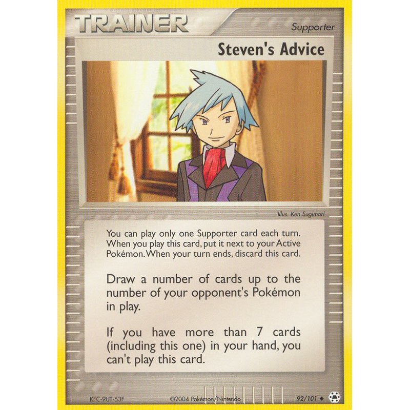 Steven's Advice (92/101) [EX: Hidden Legends]