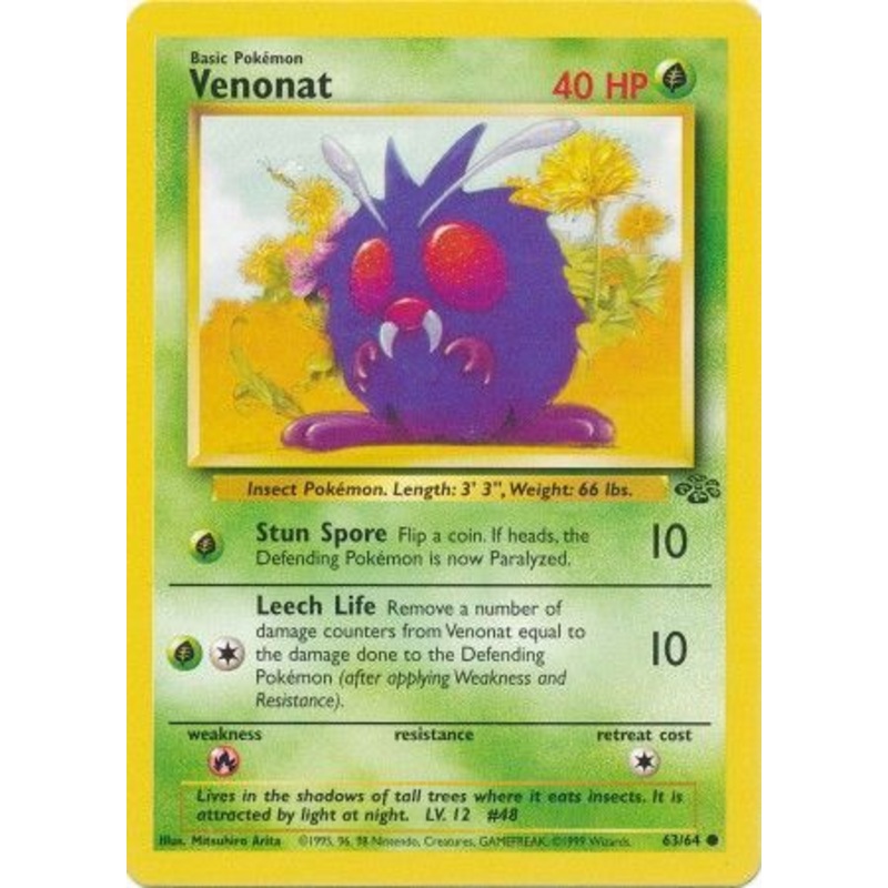 Venonat (63/64) [Jungle Unlimited]
