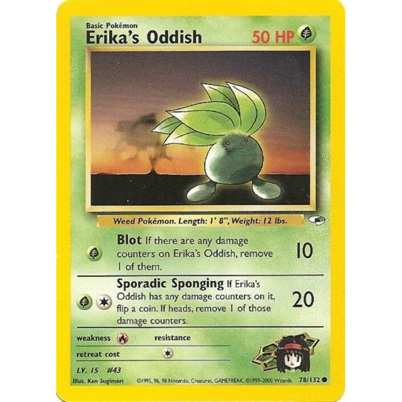 Erika's Oddish (78/132) [Gym Heroes Unlimited]