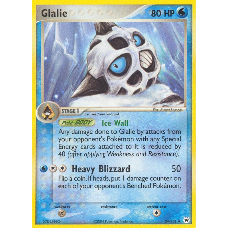 Glalie (34/101) [EX: Hidden Legends]