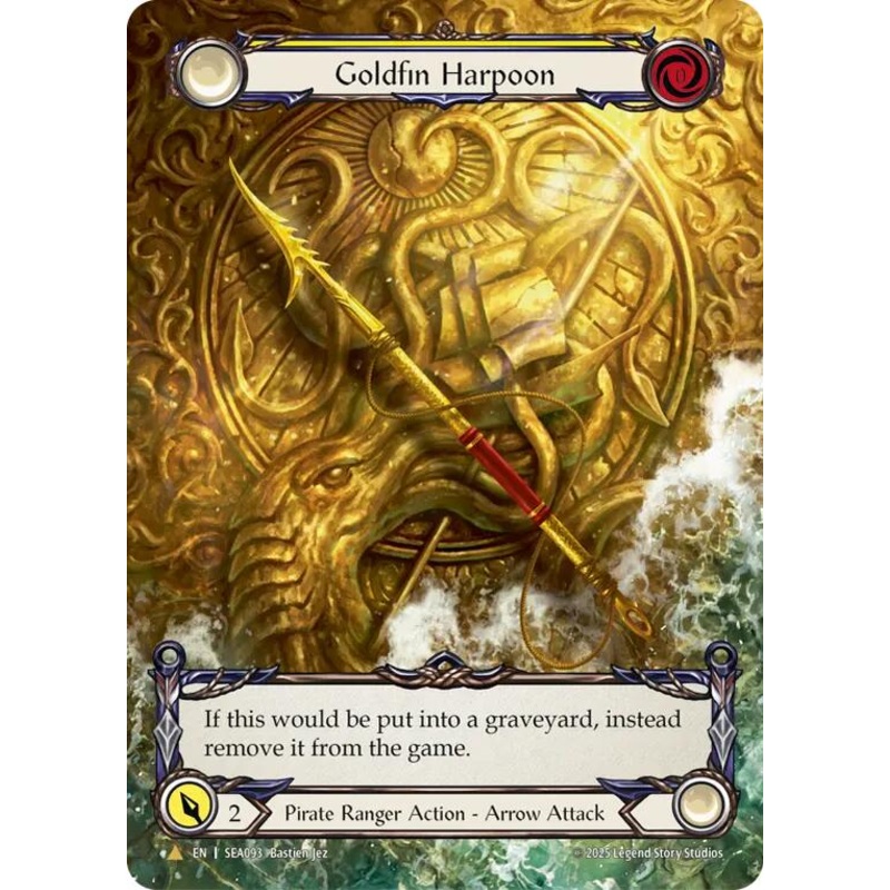 Goldfin Harpoon (Marvel) (Golden) [SEA093] (High Seas)  Cold Foil