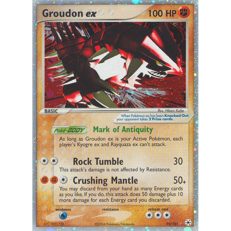Groudon ex (93/101) [EX: Hidden Legends]