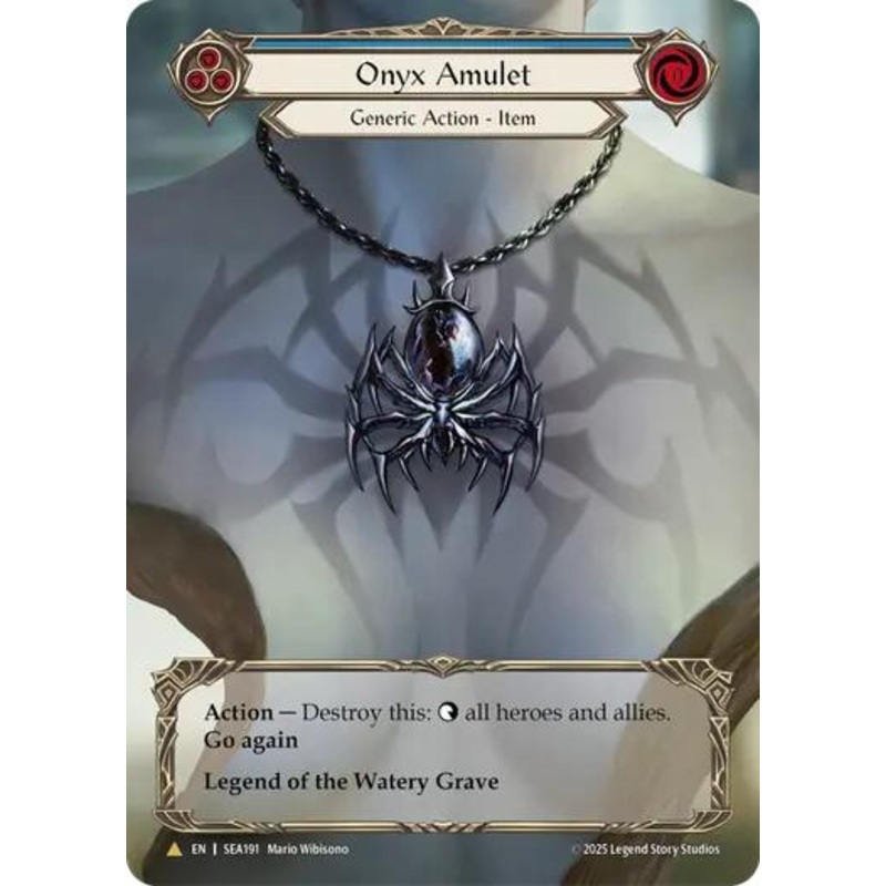 Onyx Amulet (Treasure) [SEA191] (High Seas)  Cold Foil