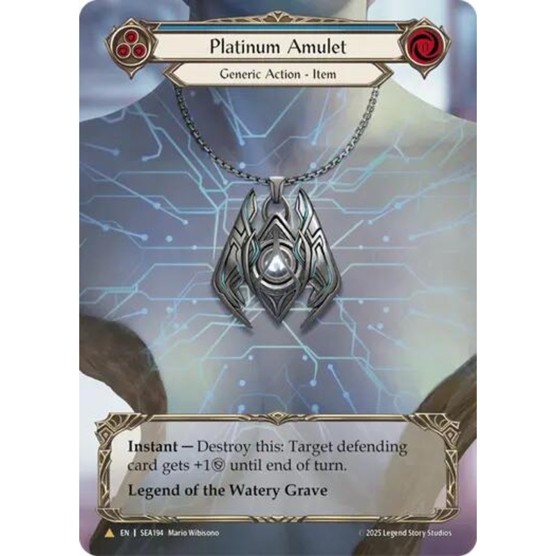 Platinum Amulet (Treasure) [SEA194] (High Seas)  Cold Foil