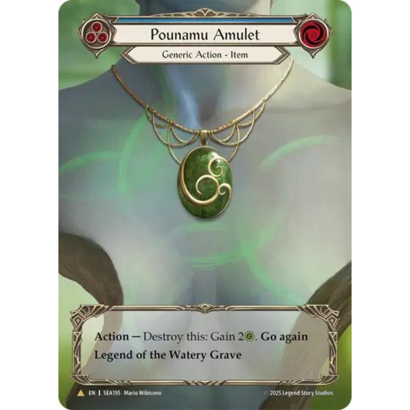 Pounamu Amulet (Treasure) [SEA195] (High Seas)  Cold Foil